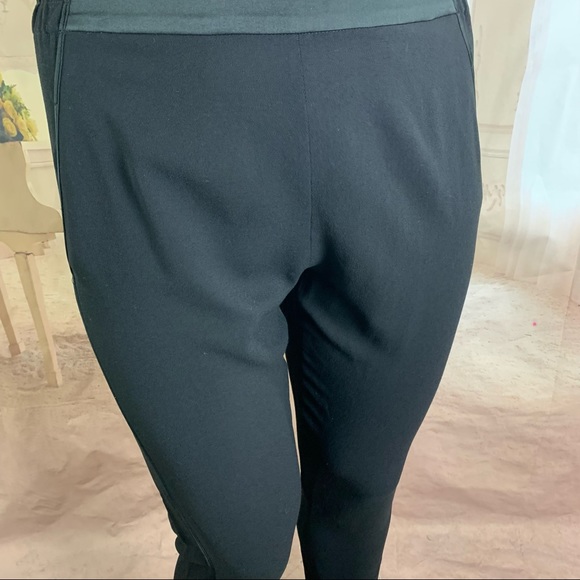 NEW LES COPAINS Virgin Wool Tuxedo Joggers in Black - Picture 4 of 13